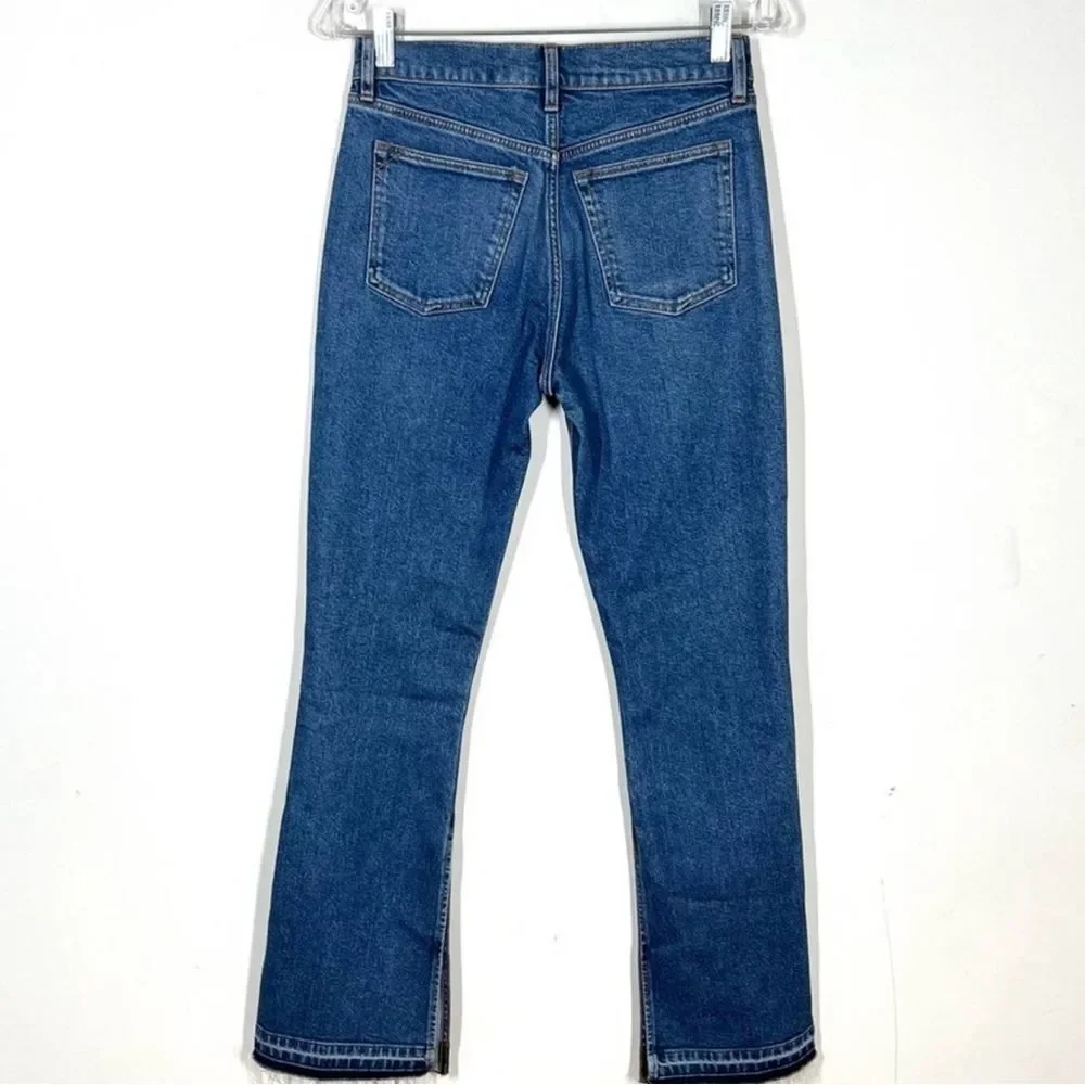 NEW 3x1 MIMi CUTTRELL Kelli Flared Slit High Rise Jeans Button Fly size 25